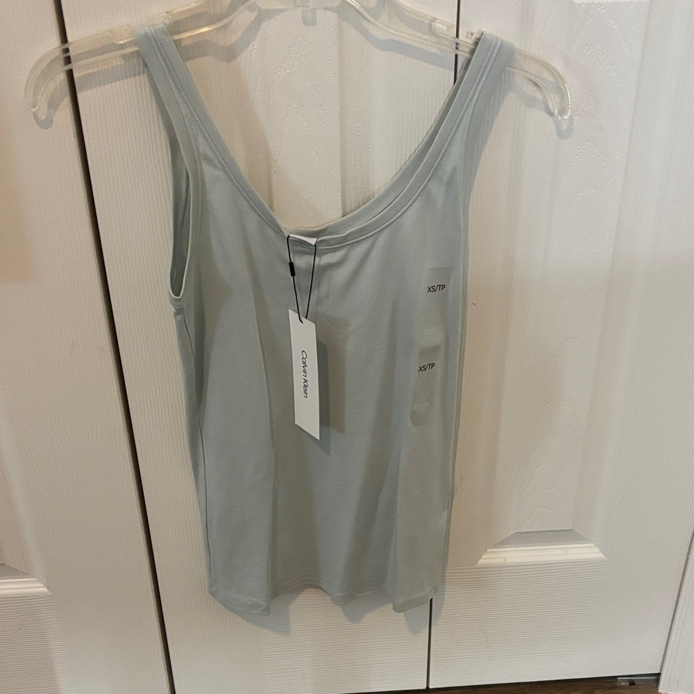 Calvin Klein Soft Blue Sleeveless Top